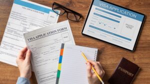 How the visa application process works and what photo is accepted immediately